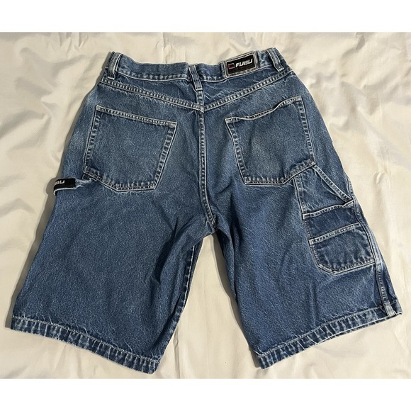 FUBU Other - Vintage FUBU Shorts Carpenter Cargo Baggy Skater Y2K Denim Jorts W36